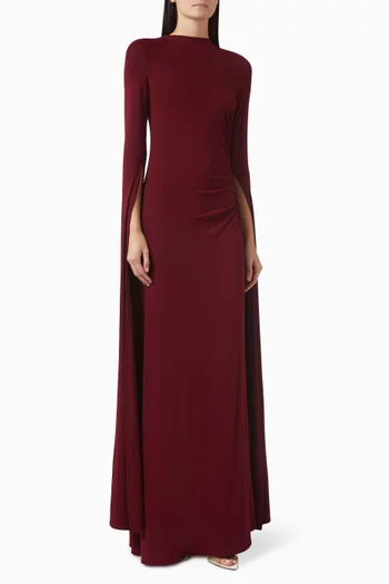 Ayara Cape Gown in Bamboo Jersey