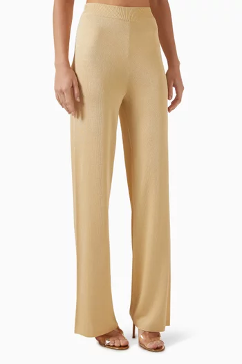 بنطال سادين منسوج