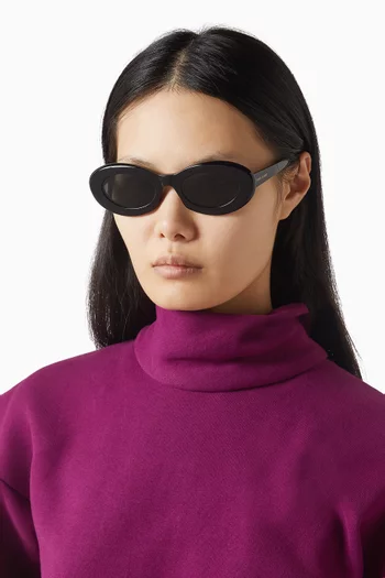 SL 594-008 Oval Sunglasses in Recycled Acetate