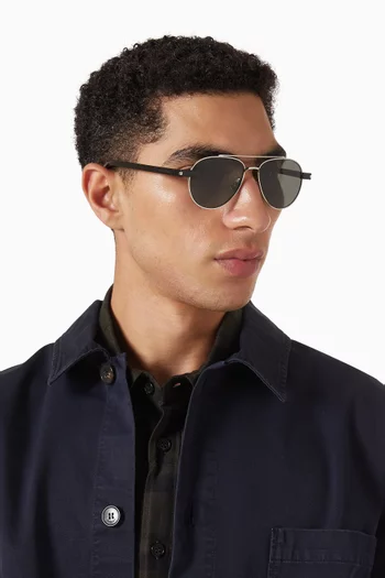 Aviator Sunglasses in Metal