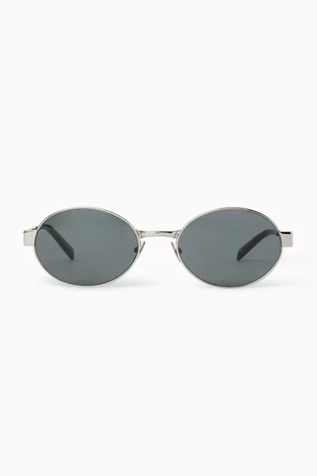 Oval Sunglasses in Metal