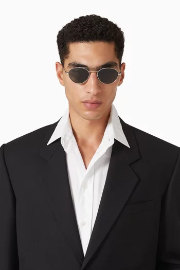 Aviator Sunglasses in Metal