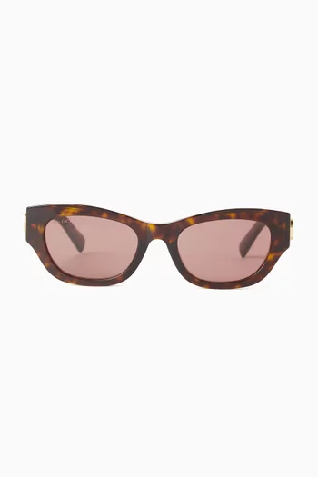 Oval Sunglasses in Acetate