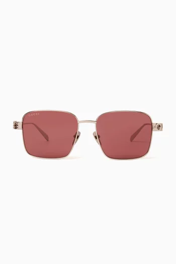 Square Sunglasses in Metal