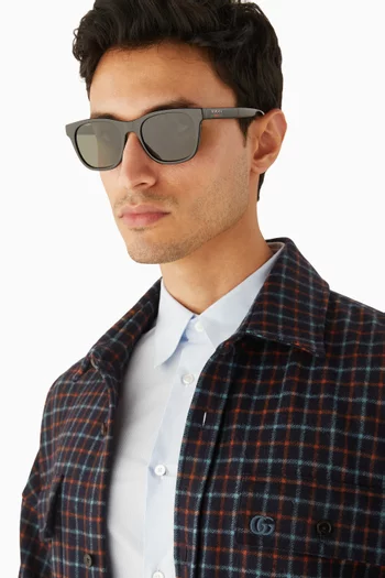 D-frame Sunglasses in Acetate