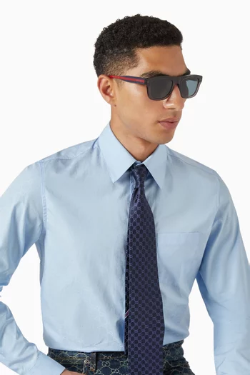 نظارة شمسية بإطار مستطيل أسيتات معاد تدويره