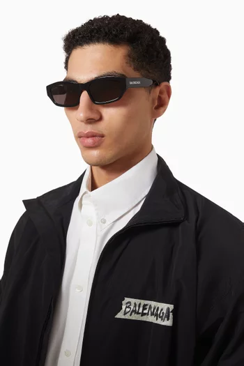 نظارة شمسية بإطار مستطيل أسيتات