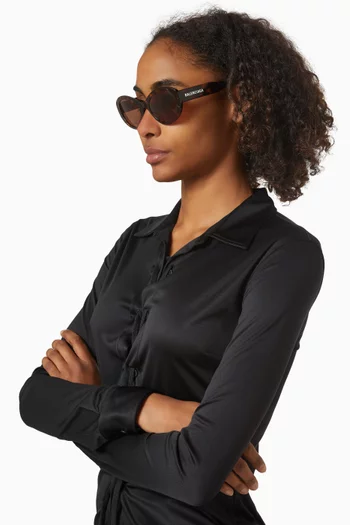 Oval Sunglasses in Acetate