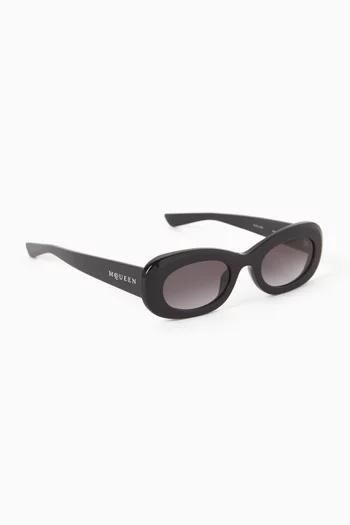 Oval Sunglasses in Acetate
