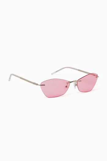 Irregular Sunglasses in Metal