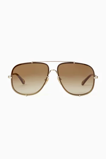 Aviator Sunglasses in Metal