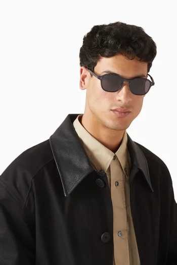 Round Sunglasses in Acetate