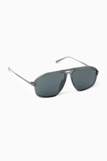 Aviator Sunglasses in Acetate & Metal