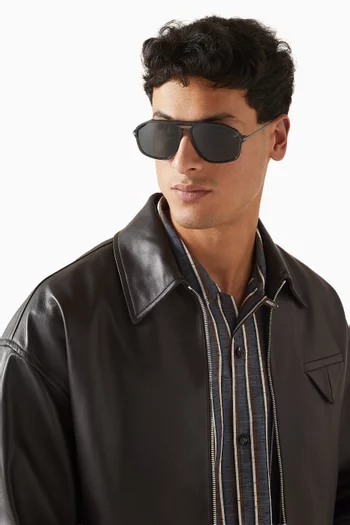 Aviator Sunglasses in Acetate & Metal