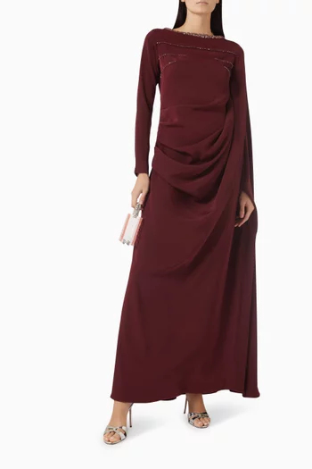 Roxana Draped Maxi Dress