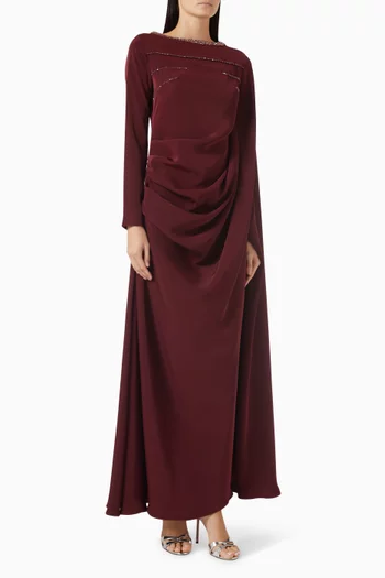 Roxana Draped Maxi Dress