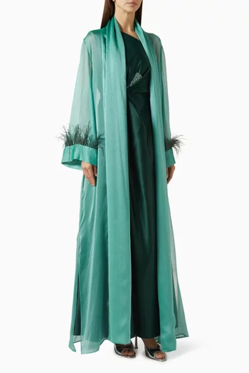 Blanche Fur Cape & Dress Set