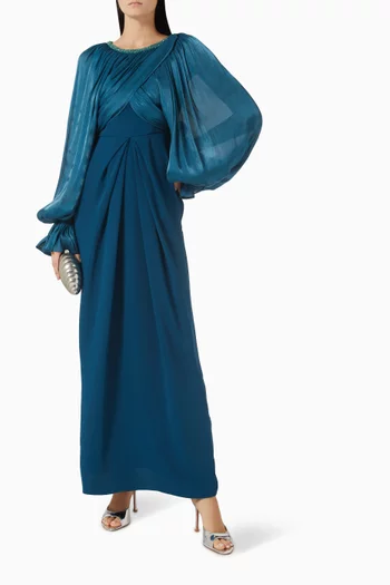 Zoe Draped Maxi Dress