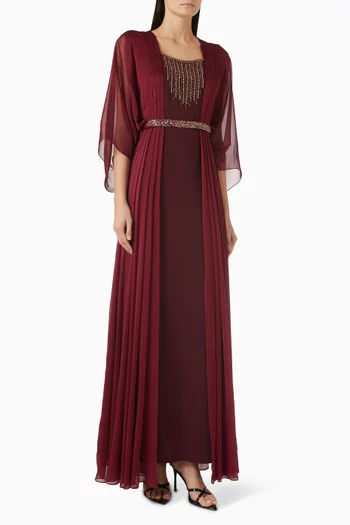 Burgaya Belted Maxi Dress
