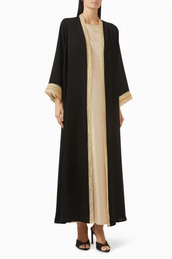 Embroidered Abaya Set