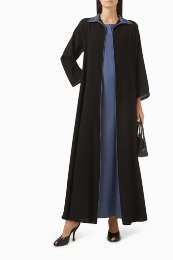 Spread-collar Abaya Set