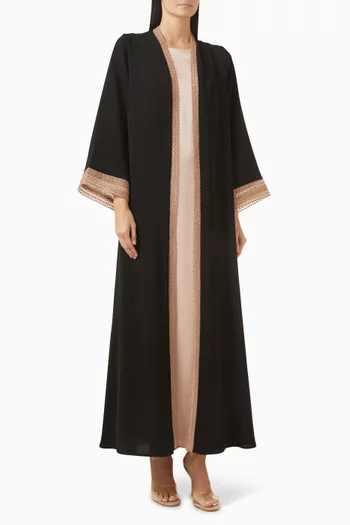 Embroidered Abaya Set