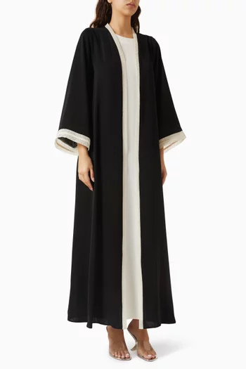 Embroidered Abaya Set
