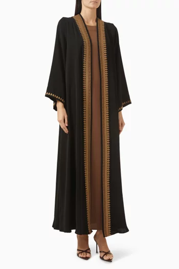 Embroidered Abaya Set