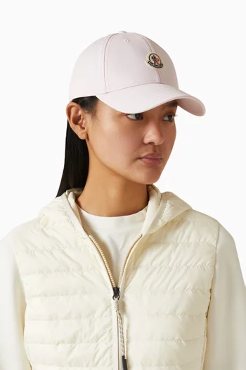 Logo Baseball Cap in Cotton Gabardine