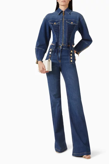 Corset-style Jacket in Denim