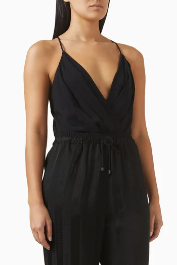 بودي سوت بفتحة رقبة على شكل حرف V‏ فيسكوز