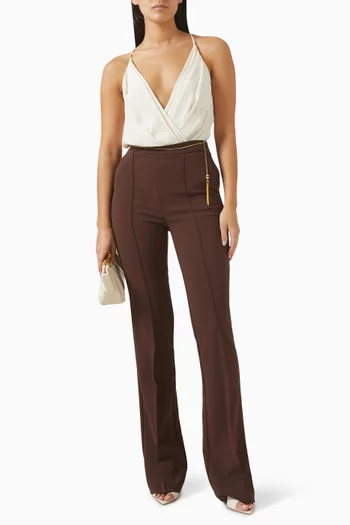 بودي سوت بفتحة رقبة على شكل حرف V‏ فيسكوز