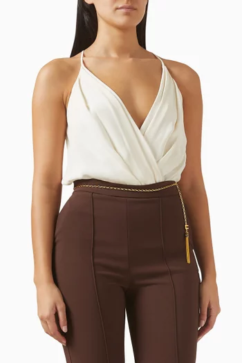 بودي سوت بفتحة رقبة على شكل حرف V‏ فيسكوز