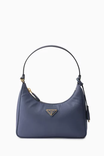 حقيبة كتف 2005 ميني بإصدار جديد نايلون معاد تدويره وجلد سافيانو