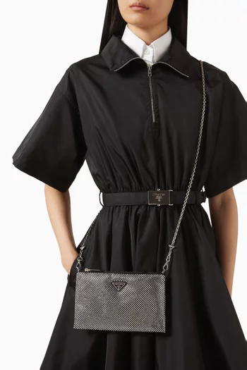 كلاتش ميني مرصع بالكريستال ستان