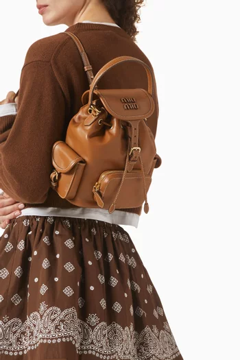 Logo Backpack in Nappa Leather