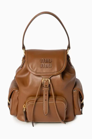 Logo Backpack in Nappa Leather