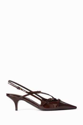 Slingback 55 Pumps in Leather