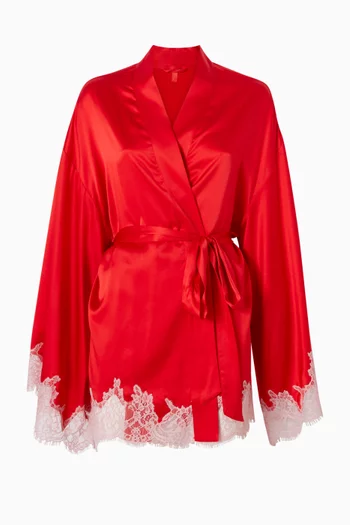 Silk Lace Robe