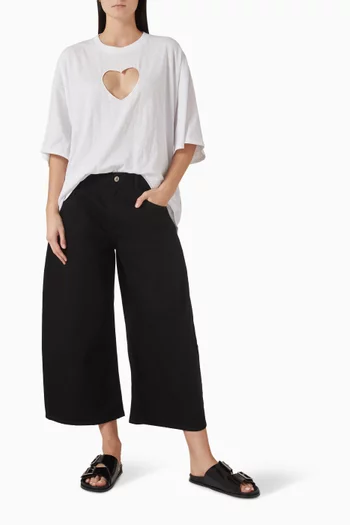 Worn In Jersey Oversized Heart T-shirt