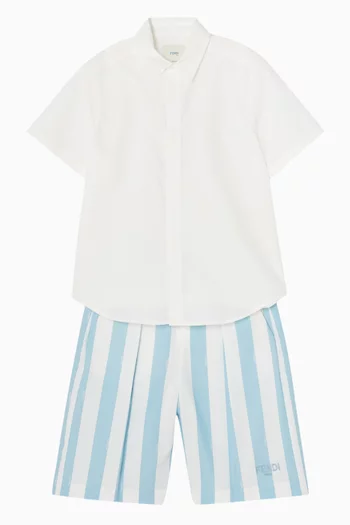 قميص بأكمام قصيرة قطن