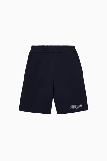Logo-embroidered Shorts in Cotton