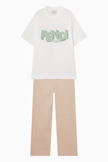 بنطال بقصة ساق مستقيمة