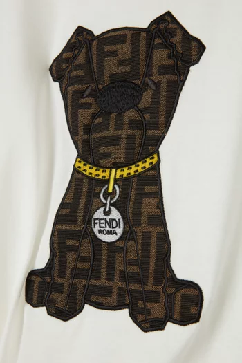 FF Dog Logo T-shirt in Cotton
