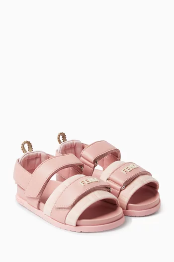 صندل بشريط فيلكرو جلد