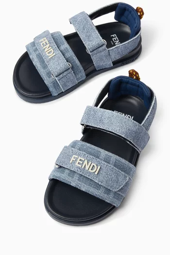 صندل بشريط فيلكرو دينم