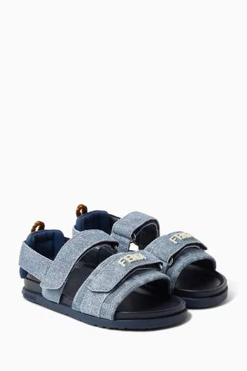 صندل بشريط فيلكرو دينم