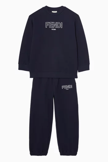 بنطال رياضي بشعار الماركة قطن