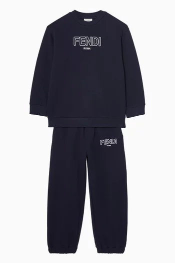 سويت شيرت بطبعة شعار الماركة قطن