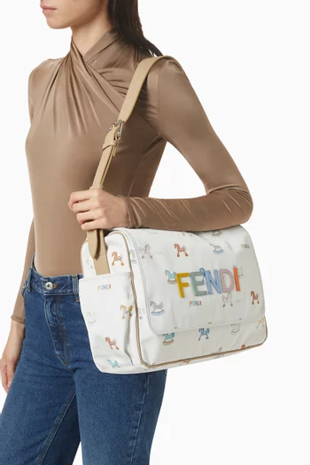 Horse-print Logo Changing Bag